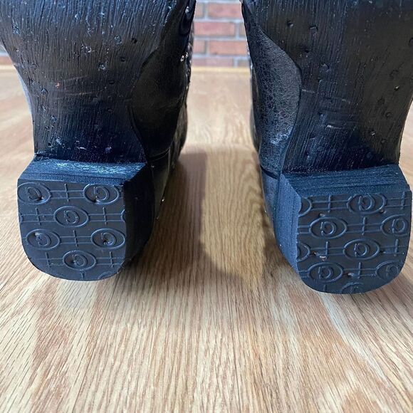 Circle G Corral Boot Co. Cowboy Boots with Swarovski Crystals Gray 11 - Picture 9 of 14